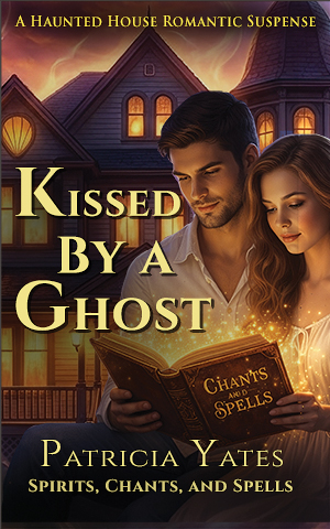 Book cover of Kissed by a Ghost by Patricia Yates, a paranormal adventure novel